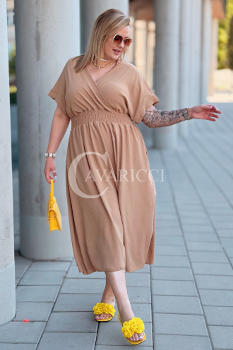 Kleid in Karamell – Große Größen | Cavaricci.de