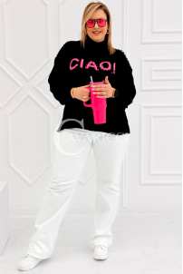 CIAO Pullover in Schwarz – Große Größen | Cavaricci.de