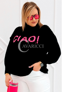 CIAO Pullover in Schwarz – Große Größen | Cavaricci.de