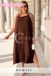 Kleid in Schokolade – Große Größen | Cavaricci.de