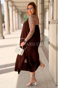 Kleid in Schokolade – Große Größen | Cavaricci.de