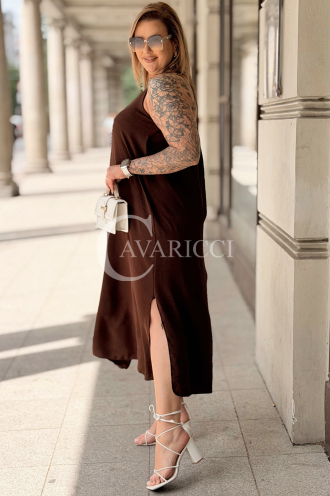 Kleid in Schokolade – Große Größen | Cavaricci.de