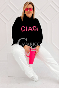 CIAO Pullover in Schwarz – Große Größen | Cavaricci.de