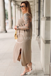 Kleid in Taupe – Große Größen | Cavaricci.de