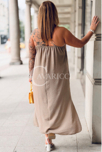 Kleid in Taupe – Große Größen | Cavaricci.de