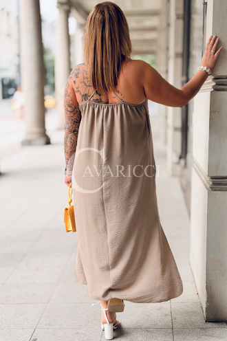 Kleid in Taupe – Große Größen | Cavaricci.de