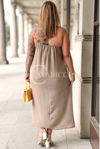 Kleid in Taupe – Große Größen | Cavaricci.de
