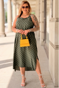 Kleid in Khaki – Große Größen | Cavaricci.de