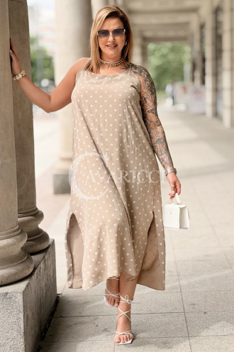 Kleid in Taupe – Große Größen | Cavaricci.de