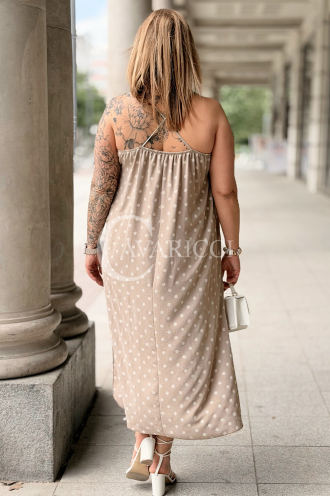 Kleid in Taupe – Große Größen | Cavaricci.de