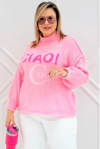 CIAO Pullover in Hellrosa – Große Größen | Cavaricci.de