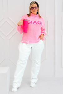 CIAO Pullover in Hellrosa – Große Größen | Cavaricci.de