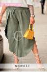 Sommerhit! Hose ZILIA – Tulpenform mit Schlitzen in Khaki