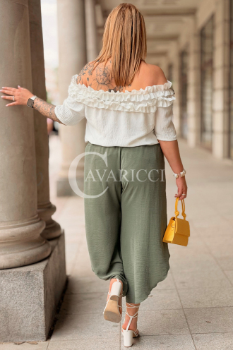 Hose in Khaki – Große Größen | Cavaricci.de