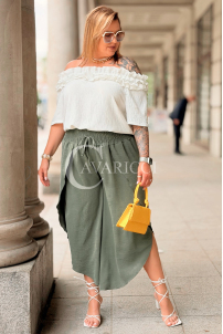 Hose in Khaki – Große Größen | Cavaricci.de