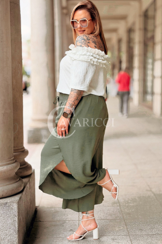 Hose in Khaki – Große Größen | Cavaricci.de