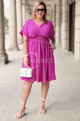 Kleid in Fuchsia – Große Größen | Cavaricci.de