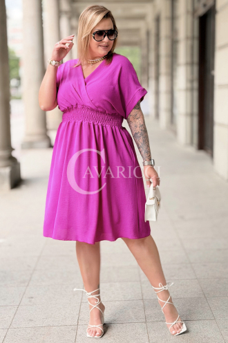 Kleid in Fuchsia – Große Größen | Cavaricci.de