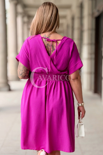 Kleid in Fuchsia – Große Größen | Cavaricci.de
