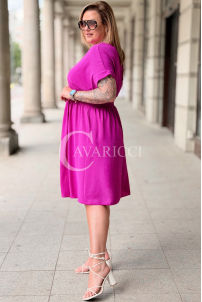 Kleid in Fuchsia – Große Größen | Cavaricci.de