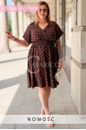 Sommer-Bestseller! ISANA Kleid mit Punkten und versteckten Taschen Farbe Schokolade