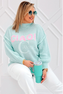CIAO Pullover in Mintgrün – Große Größen | Cavaricci.de