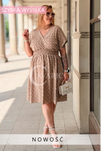 Kleid in Taupe – Große Größen | Cavaricci.de