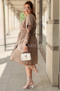 Kleid in Taupe – Große Größen | Cavaricci.de