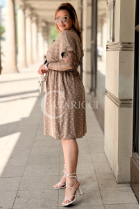 Kleid in Taupe – Große Größen | Cavaricci.de