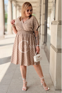 Kleid in Taupe – Große Größen | Cavaricci.de