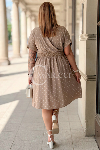 Kleid in Taupe – Große Größen | Cavaricci.de