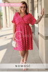 Sommer-Bestseller! ISANA Kleid mit Punkten und versteckten Taschen Farbe Fuchsia