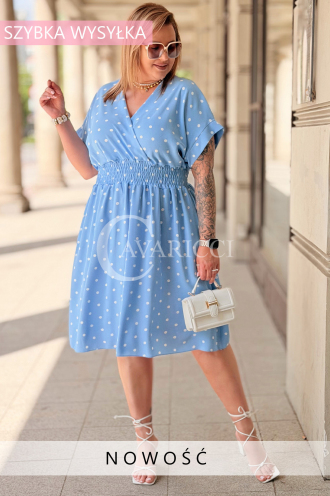 Kleid in Hellblau – Große Größen | Cavaricci.de