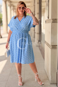 Kleid in Hellblau – Große Größen | Cavaricci.de