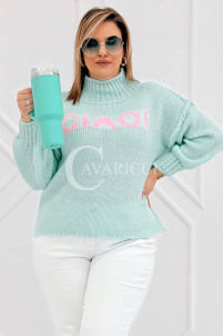 CIAO Pullover in Mintgrün – Große Größen | Cavaricci.de