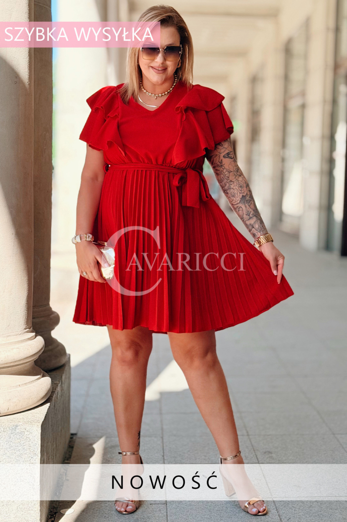 Kleid in Rot – Große Größen | Cavaricci.de
