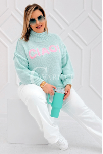 CIAO Pullover in Mintgrün – Große Größen | Cavaricci.de