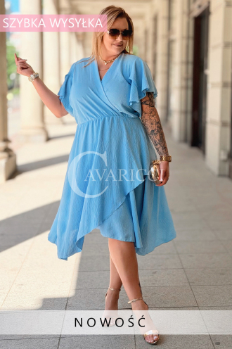 Kleid in Hellblau – Große Größen | Cavaricci.de