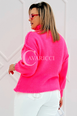 CIAO Pullover in Bonbonrosa – Große Größen | Cavaricci.de