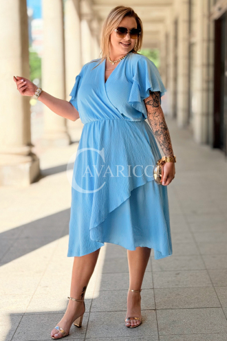 Kleid in Hellblau – Große Größen | Cavaricci.de