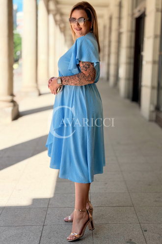 Kleid in Hellblau – Große Größen | Cavaricci.de