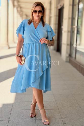 Kleid in Hellblau – Große Größen | Cavaricci.de