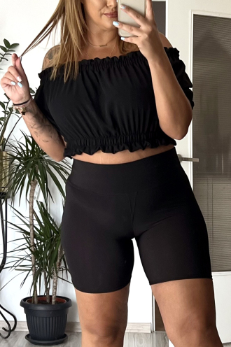 SAVANA Shorts in Schwarz – Große Größen | Cavaricci.de