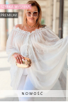 Neuheit Premium! Exklusive Bluse GIADA – Leichter Hauch im Boho-Stil Farbe Crème