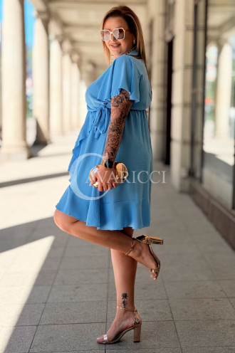 Kleid in Hellblau – Große Größen | Cavaricci.de