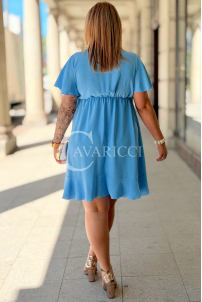 Kleid in Hellblau – Große Größen | Cavaricci.de