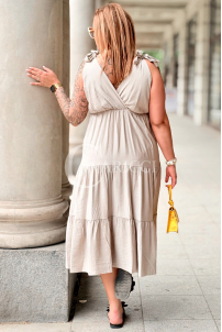 Kleid in Beige – Große Größen | Cavaricci.de