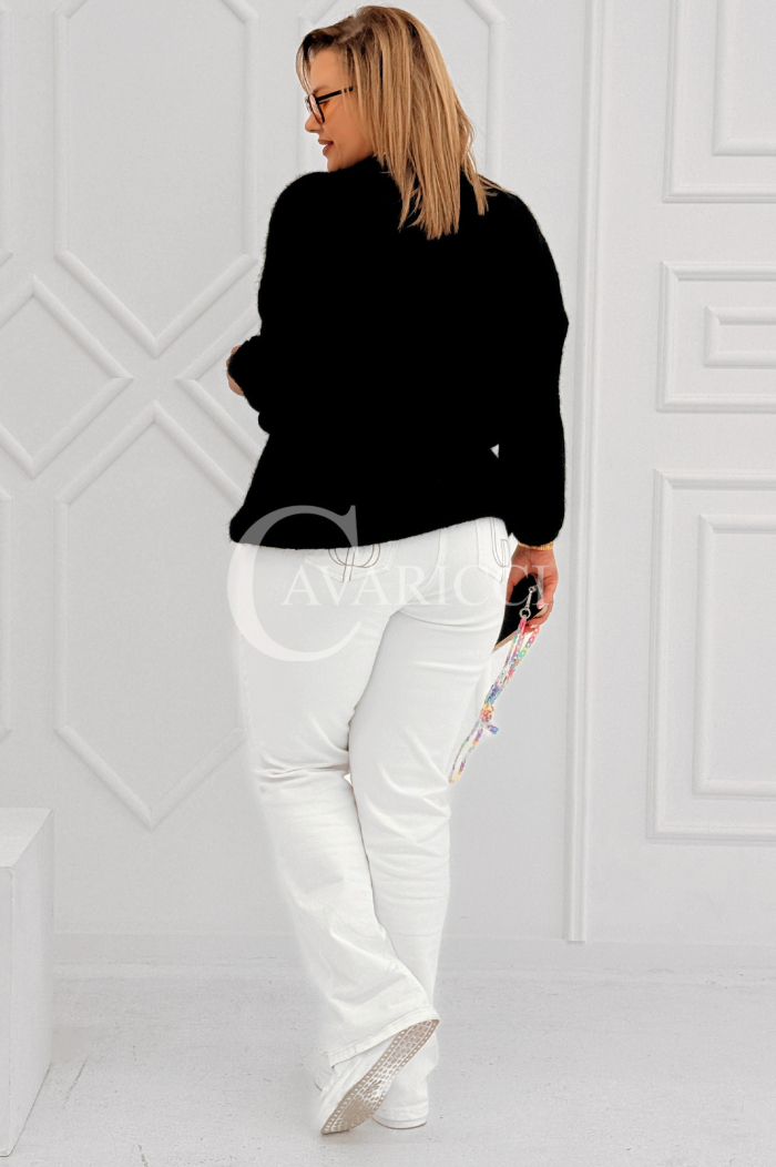 ELINA Pullover in Schwarz – Große Größen | Cavaricci.de