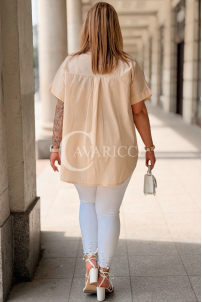 Bluse in Beige – Große Größen | Cavaricci.de