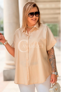 Bluse in Beige – Große Größen | Cavaricci.de